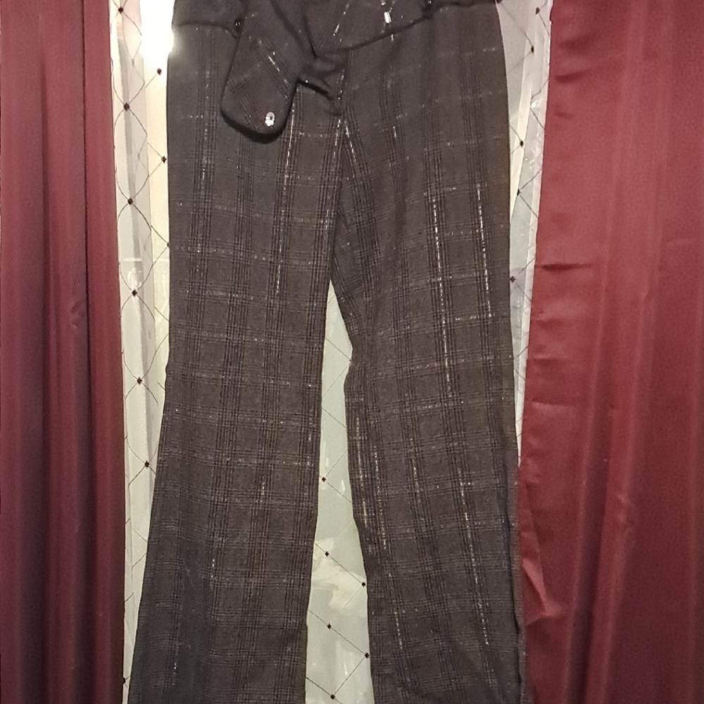 Men's Black Plaid Pants
